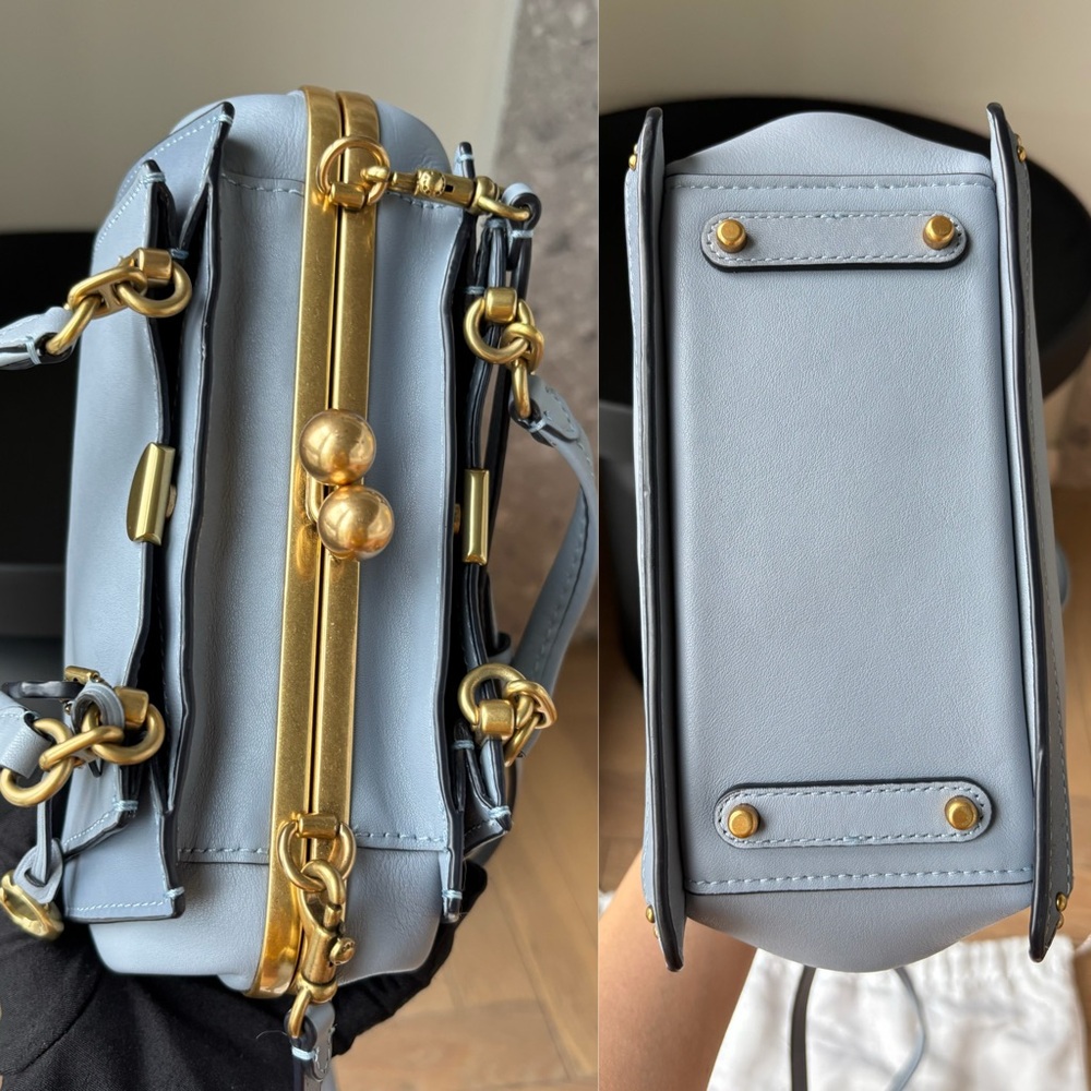 COACH Kisslock Dreamer 21 Bag Baby Blue - Picture 5 of 15